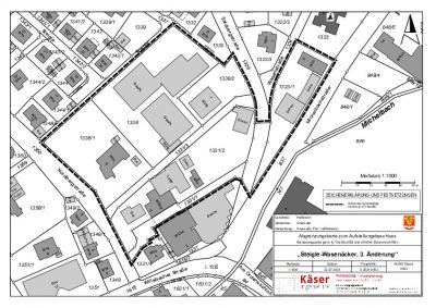 Abgrenzungsplan Steigle-Wasenäcker, 3. Änderung