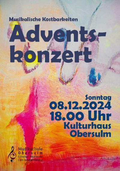 Plakat Adventskonzert - Musikalische Kostbarkeiten