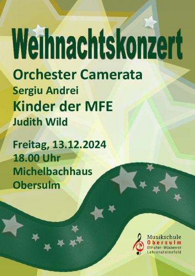 Weihnachtskonzert Camerat 13.12.2024