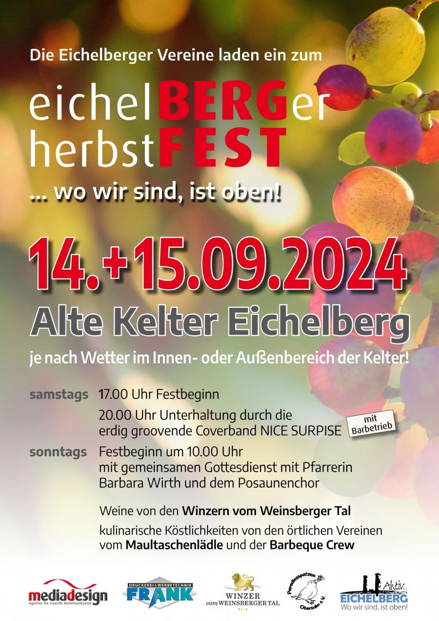 Plakat Eichelberger Herbstfest