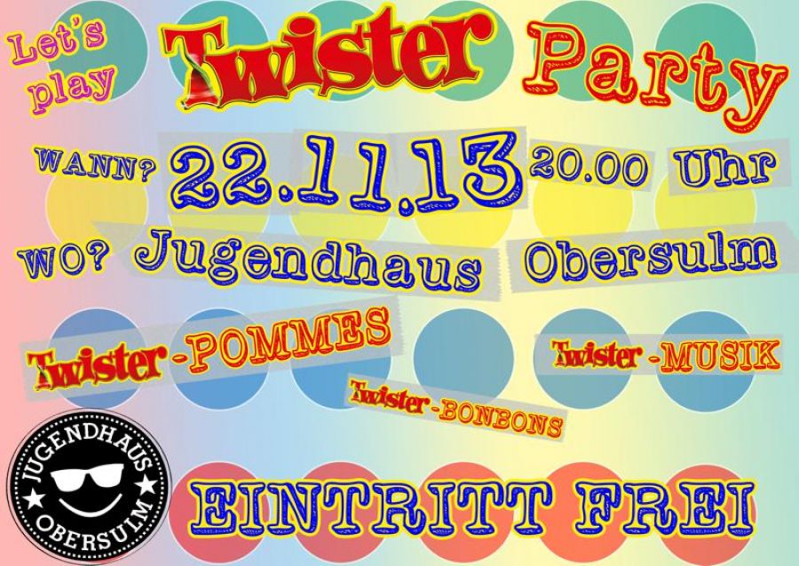 Twister-Party im Jugendhaus